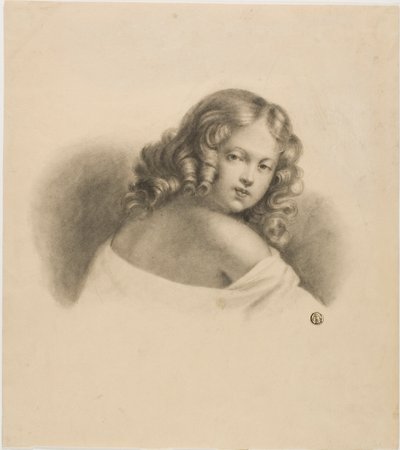 Enfant aux Cheveux Bouclés - Unknown artist