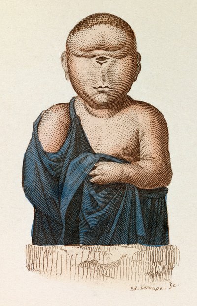 Enfant borgne, classé selon la nomenclature de Linné et la classification de Cuvier (gravure) - Unknown artist