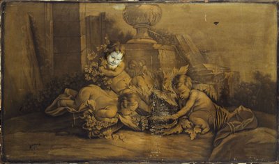 Enfants jouant dans un paysage, entre 1701 et 1800 - Unknown artist