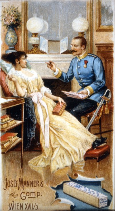 Publicité pour le chocolat « Josef Manner & Gomp, Vienne » - Unknown artist