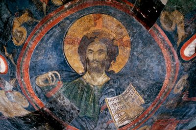 Christ Pantocrator - Anonyme - 13ème siècle - Fresque - Église de Boyana, Sofia, Bulgarie - Unknown artist
