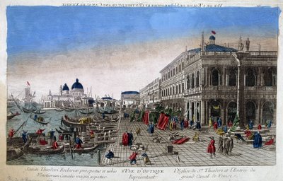 Église de Saint-Théodore et entrée du Grand Canal de Venise. - Unknown artist