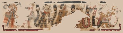 Tissu avec procession de figures - Unknown artist