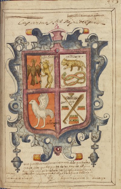 Armoiries du Royaume du Pérou - Unknown artist