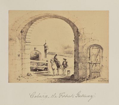 Cobourg - la porte de la forteresse. - Unknown artist