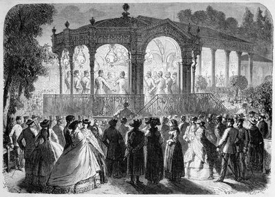 Concert donné par la musique autrichienne au nouveau kiosque de Baden - Unknown artist