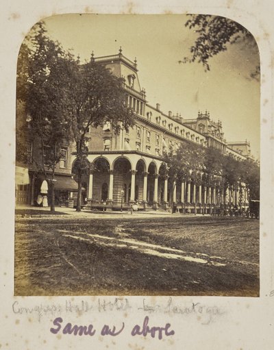 Hôtel Congress Hall - Saratoga - Unknown artist