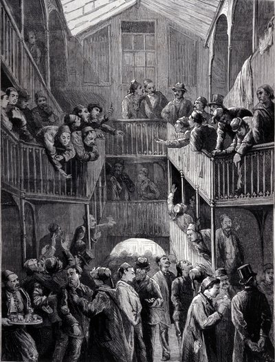 Constantinople : la bourse dans le faubourg de Galata en 1878 - Unknown artist