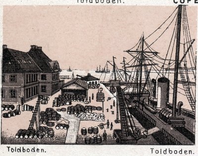 Copenhague, Danemark : vue de Toldboden (port). dans « Le Monde Illustré 168 vues » Sans date (fin XIXe siècle) - Unknown artist