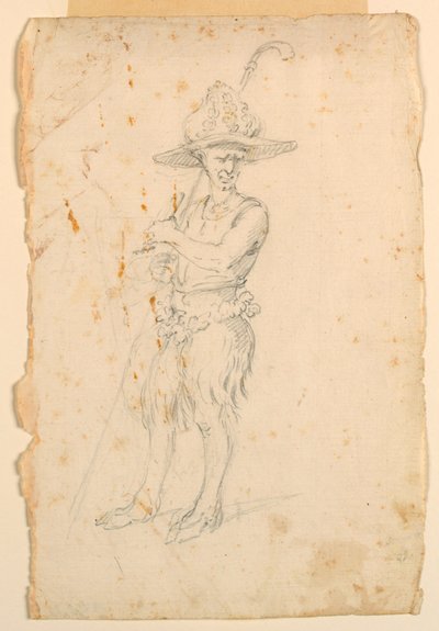 Conception de costume : un satyre pour un ballet - Unknown artist