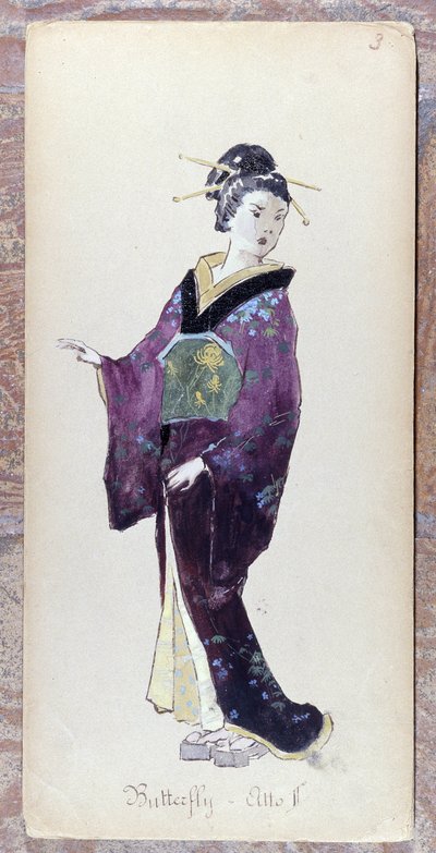 Costume de Madame Butterfly acte II pour la création de Madame Butterfly par Giacomo Puccini en 1904. Collection du Museo della Scala à Milan - Unknown artist