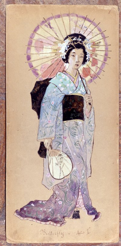 Costume de Madame Butterfly pour le premier acte de la création de Madame Butterfly par Giacomo Puccini en 1904. Collection du Museo della Scala à Milan - Unknown artist