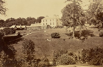 [Maison de campagne avec serre et pelouse] - Unknown artist