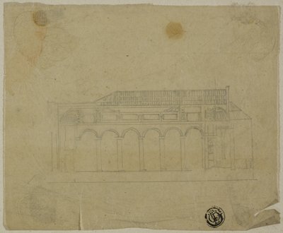 Coupe transversale de la basilique - Unknown artist