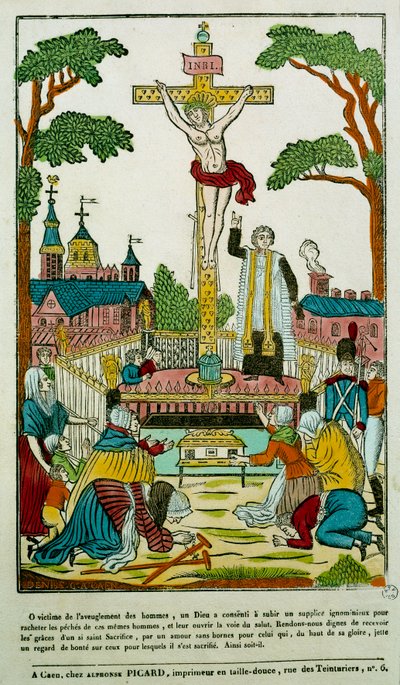 Crucifixion Gravure du 19ème siècle - Unknown artist