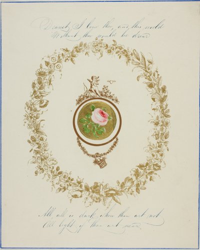 Dearest, I Love Thee (valentin) - Unknown artist