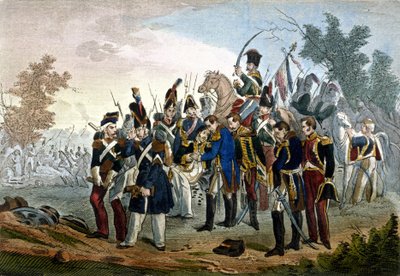 Mort du maréchal Lannes à Essling le 28 mai 1809 gravure du 19ème siècle - Unknown artist