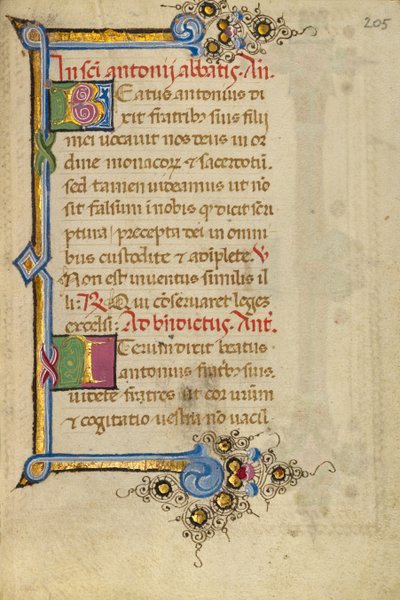 Initiale décorée B ; Initiale décorée I - Unknown artist