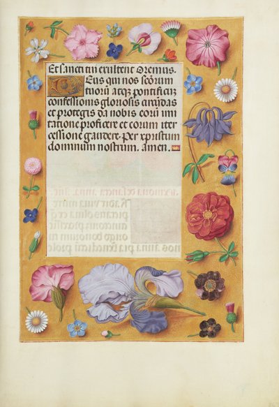 Page de texte décorée - Unknown artist