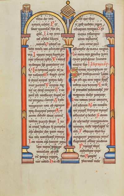Page de texte décorée - Unknown artist