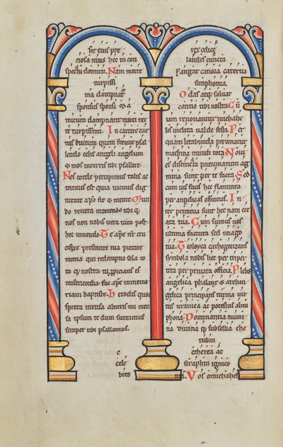 Page de texte décorée - Unknown artist