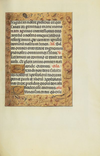 Page de texte décorée - Unknown artist
