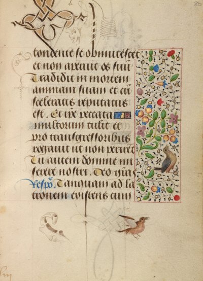 Page de texte décorée - Unknown artist