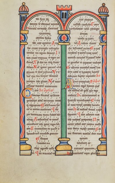 Page de texte décorée - Unknown artist