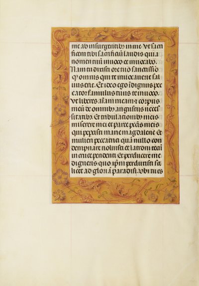 Page de texte décorée - Unknown artist