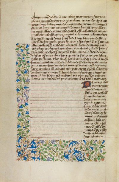 Page de texte décorée - Unknown artist