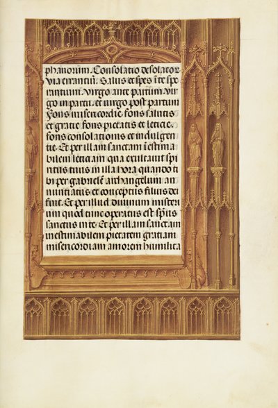 Page de texte décorée - Unknown artist