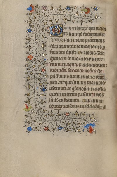 Page de texte décorée - Unknown artist