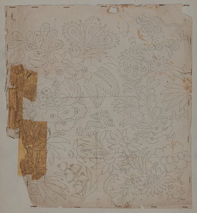Dessin de conception, fin XVIIIe siècle - Unknown artist