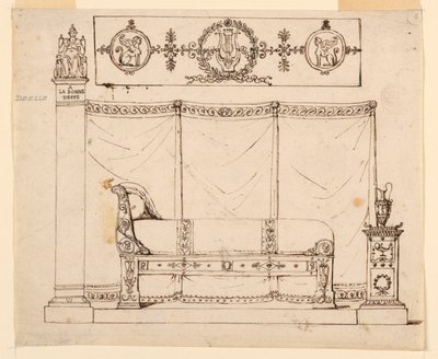 Conception pour mobilier de chambre - Unknown artist