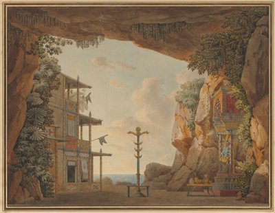 Conception pour le décor de la deuxième acte d