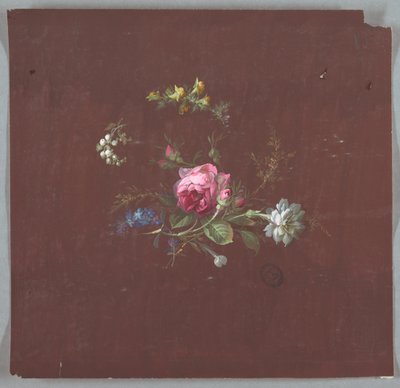 Conception pour papier peint et textiles : Fleurs - Unknown artist