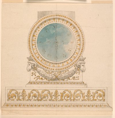 Conception pour une horloge - Unknown artist