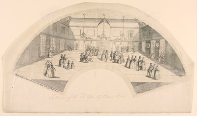 Conception pour un éventail, intérieur - Unknown artist