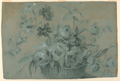 Conception pour un motif de panier de fleurs - Unknown artist