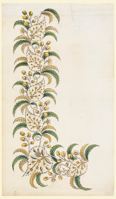 Conception pour une bordure verticale imprimée - Unknown artist
