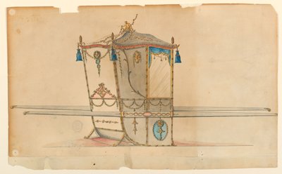 Conception pour une chaise à porteurs - Unknown artist
