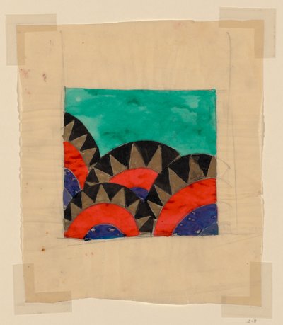 Dessin pour un textile ou un papier peint - Unknown artist