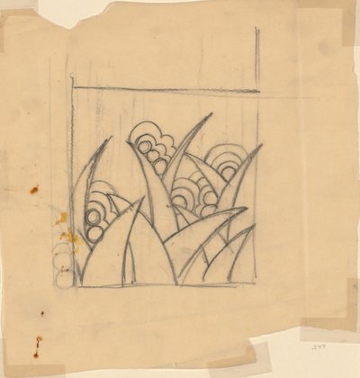 Dessin pour un textile ou un papier peint - Unknown artist