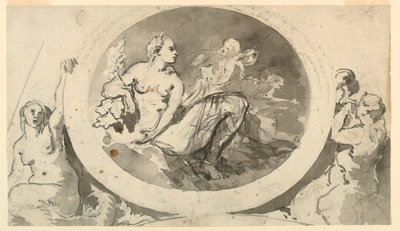 Projet pour un monument mural ou une fontaine - Unknown artist