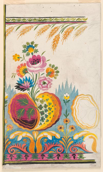 Design pour une bordure tissée - Unknown artist
