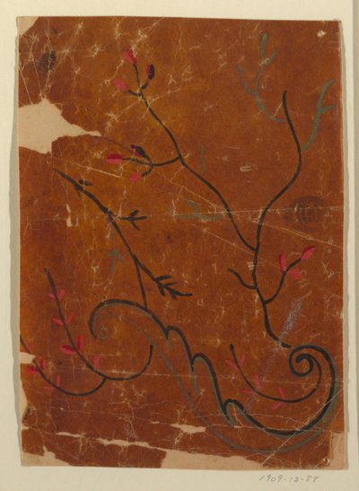 Conception pour un tissu tissé, Fragment - Unknown artist