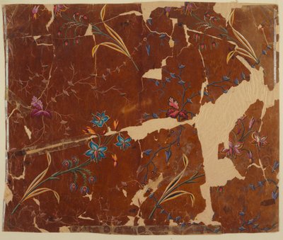 Conception pour un tissu tissé, fragment - Unknown artist