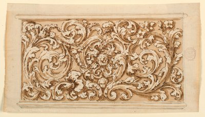 Conception pour un panneau oblong - Unknown artist