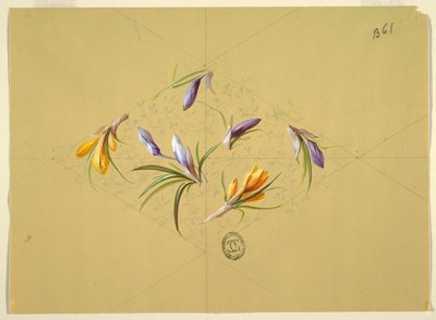 Dessins pour Papier Peint et Textiles : Fleurs - Unknown artist