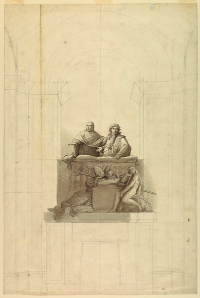 Vue détaillée des trois figures - Unknown artist